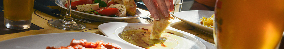 Eating Mediterranean at Ali Baba Grill restaurant in Golden, CO.